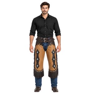 Western Chinks Chaps In Cowhide Leather