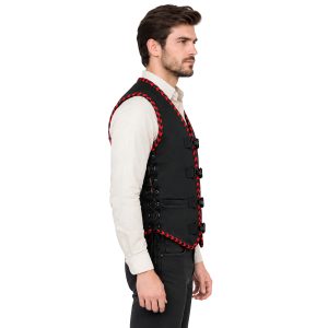 Affordable Lace-Up Western Cowboy Show Vest