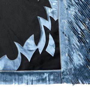 Black Bull Riding Leather Chaps For Sale