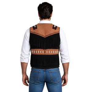 Men's Classyak Western Fringe Leather Vest