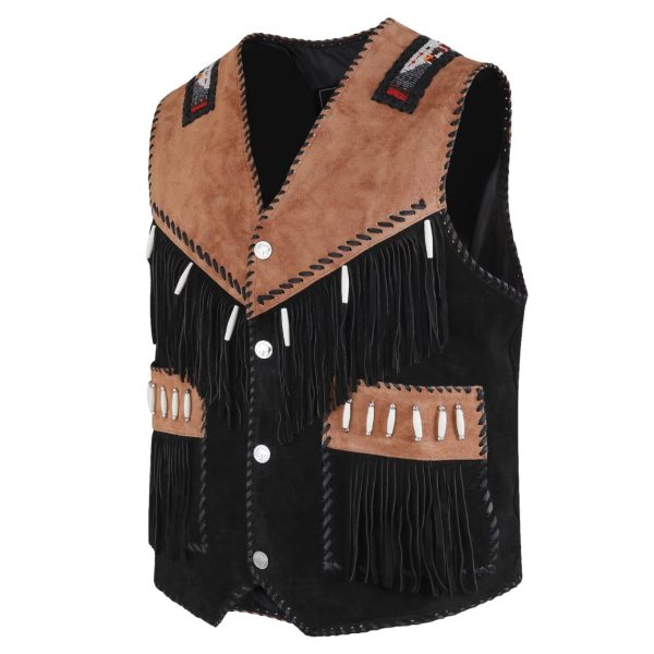Western Suede Leather Vest
