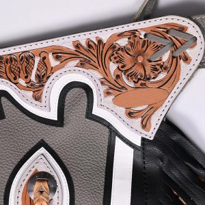 Gray Rodeo Leather Chaps