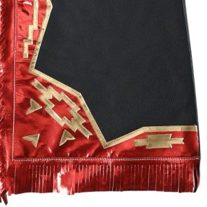 Super Pro Riders Rodeo Chaps Red & Black Edition