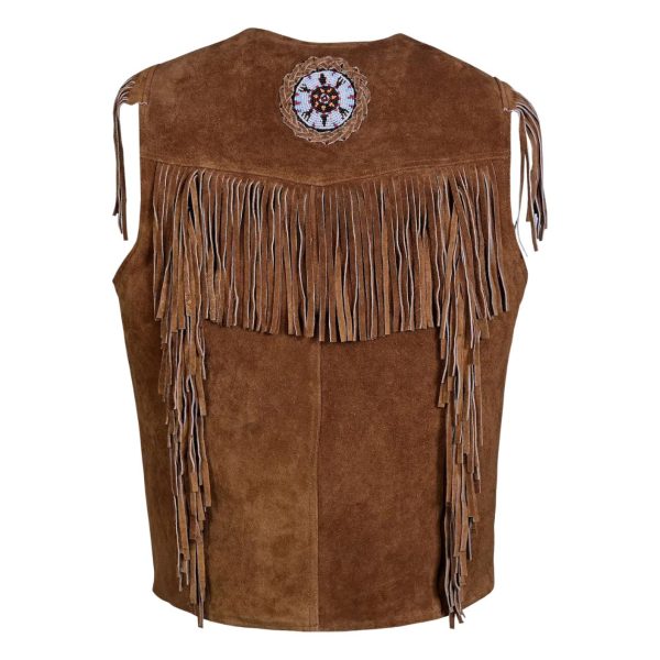 Brown Westerns Suede Leather Vest