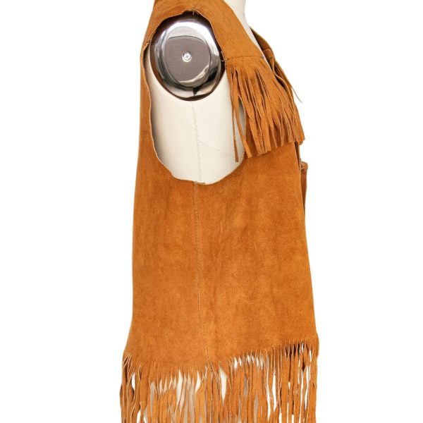 Vintage Rodeo Suede Fringes Leather Vest