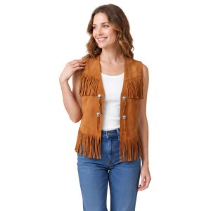 Vintage Rodeo Suede Fringe Leather Vest