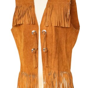 Vintage Rodeo Suede Fringes Leather Vest