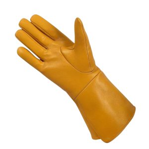 Yellow Best Bull Riding Gauntlet Gloves