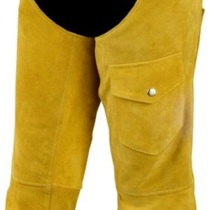 Yellow Vintage Native American Western Leather Chaps