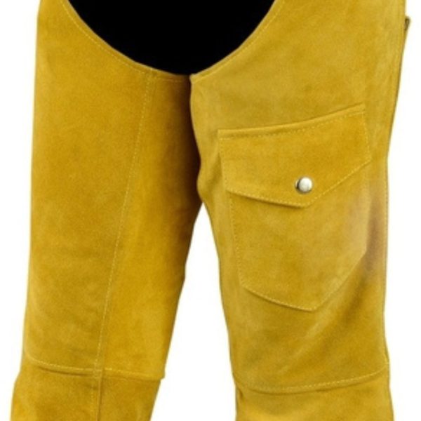 Yellow Vintage Native American Western Leather Chaps