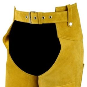 Yellow Vintage Native American Western Leather Chaps