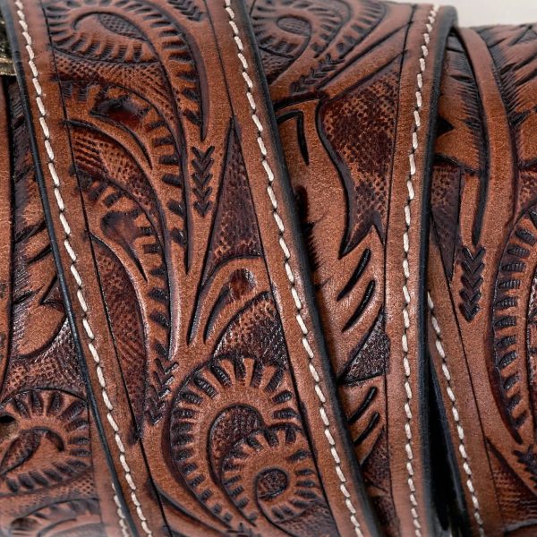 Harvest Hand Tooled Leather Western Belts