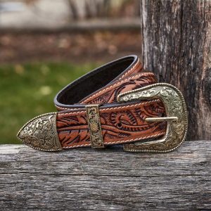 Harvest Hand Tooled Leather Westerns Belts