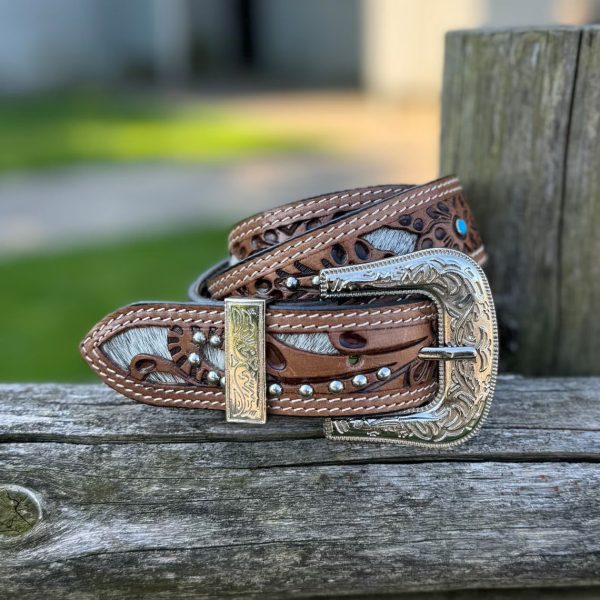 Rustic Rider Engraved Tooled Belt