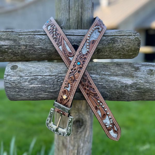 Rustic Rider Engraved Tooled Belt