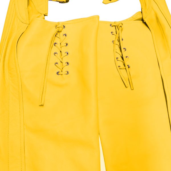 Lemon Rush Assless Leather Chaps