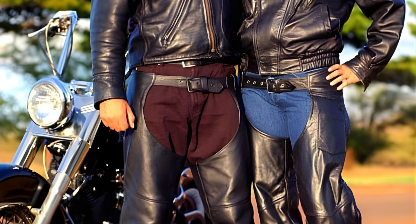 mens leather motorcycle chaps