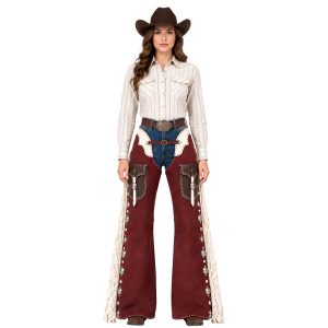 Buckaroo Chaps for Women with Classic Fringe Style