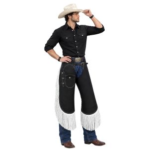 Buckaroo Legacy Black Leather Western Chinks