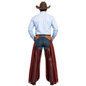 Men's Western Buckaroo Leather Chaps